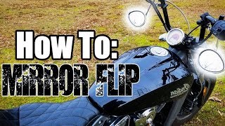 HOW TO Flip Your Motorcycle Mirrors Down [upl. by Dupuis]