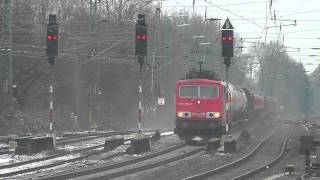 2 BR 155 und 1 BR 189 mit 2 Gemischten Güterzüge [upl. by Erfert]