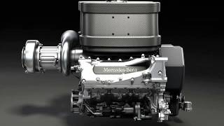 mercedes F1 2014 16 litre V6 TURBO engine [upl. by Akim]