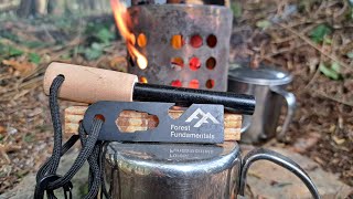 Forest Fundamentals Ferro Rod Survival Bushcraft equipment Ultimate Fire Lighting Experience [upl. by Ahsuatal25]