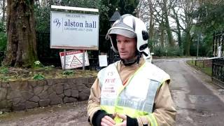 Alston Hall fire interview [upl. by Eniroc]