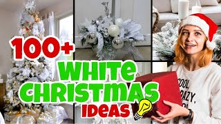 100 CHRISTMAS DECOR IDEAS 2024 WHITE CHRISTMAS DECORATIONS IDEAS CHRISTMAS TREND 2024 christmas [upl. by Oninotna]