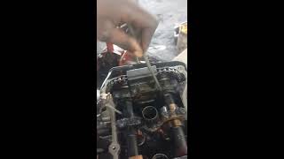 nissan 16l engine head gasket change [upl. by Hennie590]