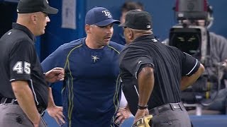 TBTOR Rays Blue Jays get heated after beanballs [upl. by Cornelie732]