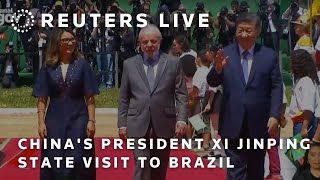 LIVE Chinas President Xi Jinping state visit to Brasilia Brazil [upl. by Eibrab454]