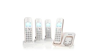 Panasonic DECT 60 4pk Link2Cell Cordless Phones [upl. by Yantruoc]