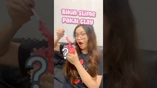 sesuai request subscriber aku bikin slime dari clay tapi… kok…😱🤧 artbytatae slime clay [upl. by Malvia]