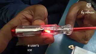 How to use Voltage Tester Screwdriver  Continuity Tester [upl. by Negroj]