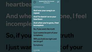 Symphony feat Zara Larsson Clean Bandit  Lyrics Remix lyrics music tophits like [upl. by Elon]