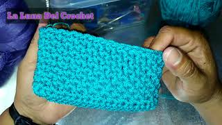 Monedero Tejido a Crochet En Punto Cesta Paso a Paso [upl. by Tevis884]