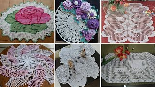 AWESOMEHAND KNITTED crochet table mats\table runner design ideas\lacepattern crochetpatterns [upl. by Loren]