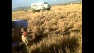 Marikana massacre police shooting video footage [upl. by Ruhnke]