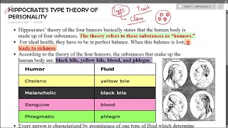 Hippocrates Theory of Personality [upl. by Abbye]