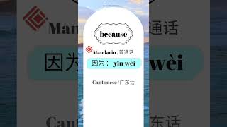 Mandarin vs Cantonese  Pronunciations “其实” amp 因为” ｜ Toronto Chinese Academy chinesefood mandarin [upl. by Elletsirk844]