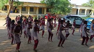 ZPHS JULOOR POCHAMPALLY MANDAL STUDENTS BATHUKAMMA CELEBRATIONS [upl. by Bocock602]