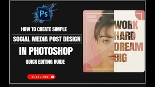 How To Create Simple Cover Art Design in Photoshop  Photoshop Tutorial  Quick Editing Guide [upl. by Aisinoid141]