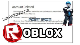 Deleted Roblox Accounts PART TWO Usernames and passwords [upl. by Malamut788]