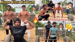 KISME KITNA HAI DUM🔥 Deadlift And Bench Press Competition 🏆  Vipin Yadav [upl. by Alaster]