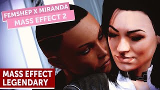 Complete FemShep amp Miranda Romance  Mass Effect Legendary Edition 4K HDR [upl. by Idnor]