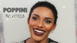 CURLS POPPIN ❤ HOW I TEXTURIZEDEFINED 4C TWA WTEXTURE MY WAY KIM NAEEMA [upl. by Aynosal]