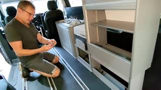 How to fit a Vangear campervan Maxi Modular system [upl. by Netsyrk]