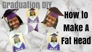 HOW TO MAKE FAT HEADS UNDER 10 EACH  FANS  GRADUATION DIY  SINCERELY DRE [upl. by Mandy]