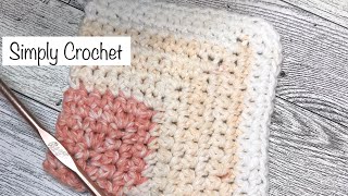 🌻EASIEST CROCHET DIAGONAL SQUARE 😊 Great for Beginners [upl. by Drida]