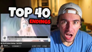 Top 40 ANIME ENDINGS of FALL 2024 REACTION [upl. by Noryak394]