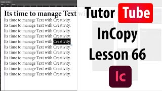 Adobe InCopy Tutorial  Lesson 66  Grids and Guides [upl. by Enelyad]