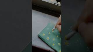 Decorating my diary and plus face reveal 🪷thepairofscissors art artist shorts [upl. by Wilen]