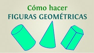 Cómo hacer figuras geométricas 5 formas tridimensionales para armar [upl. by Grimona]