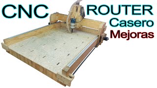 CNC ROUTER casero modificación en el sistema de transmisión [upl. by Bittner584]