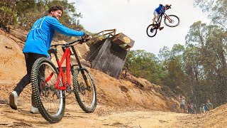 Attempting the Toughest Race in Mountain Biking  Red Bull Hardline [upl. by Dareece969]