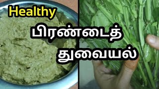 பிரண்டை துவையல் செய்வது எப்படி  Pirandai Thuvaiyal in tamil  Adamant creeper recipe in tamil [upl. by Odlanar]