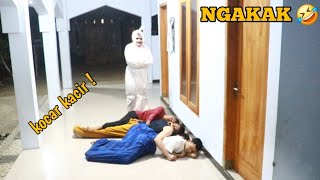 Ngakak 🤣 Prank Pocong Gangguin Bocil Lagi Tidur 🤣 Endingnya Bikin Ngakak [upl. by Aibat]