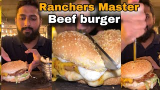 Ranchers Beef burger i8 markaz Islamabad best beef burger in Islamabad Pakistan [upl. by Orimlede]