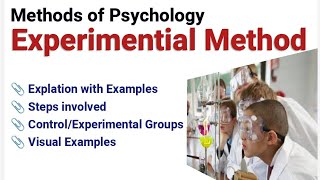 Experimental Method A scientific Method to study behavior Methods of Psychology Control experime [upl. by Anas601]