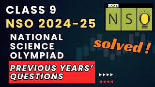 NSO level 1 Important Questions for Class 9  NSO Previous Years Questions  SOF 202425  NSO 2024 [upl. by Yekciv213]