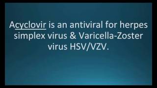 How to pronounce acyclovir Zovirax Memorizing Pharmacology Flashcard [upl. by Emelda68]