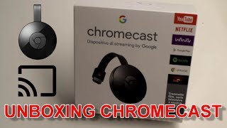 UNBOXING E INSTALLAZIONE GOOGLE CHROMECAST [upl. by Iliak]