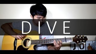 Ed Sheeran  Dive Fingerstyle cover by Jorell KARAOKE  LYRICS [upl. by Brebner]