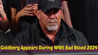 Goldberg Appears During WWE Bad Blood 2024 [upl. by Gilder]