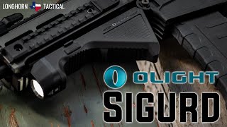 Olight Sigurd Angled Foregrip with Builtin 1450 Lumen Rechargeable Tactical Flashlight [upl. by Eelarual728]