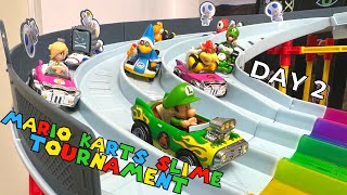 MARIO KARTS SLIME RACING  DIECAST CARS TOURNAMENT 2 [upl. by Barthol111]