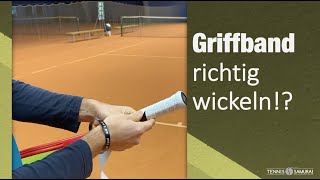 Tennis Griffband wickeln und Tennis Dämpfer richtig anbringen [upl. by Warring]