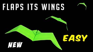 flapping wings paper plane  How To Make a paper airplane fly like a bat Easy Tutorial [upl. by Hamil]