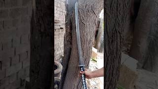 Damascus steel Katana sword [upl. by Edurtreg]