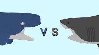 Battle Megalodon vs Livyatan Stick nodes pro [upl. by Ytsanyd]