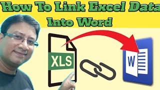 How To Link Excel Data Into Ms Word  Ms Excel Ka Data Ko Word Ke Sath Link Kaise Kare [upl. by Carolina]