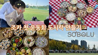 vlog 10가지 운동회 도시락 만들기🍱  조카의 첫 운동회에 이모 표 도시락 가득🌱  소보루 sobolu 도시락 운동회도시락 [upl. by Thekla243]